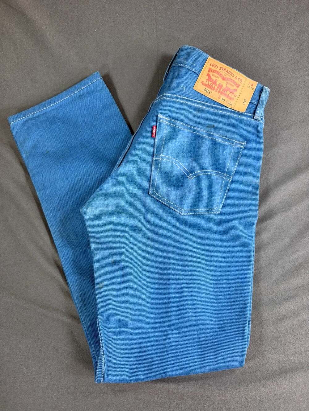 Levi's 501 Straight Leg Button Fly Jeans Blue W30 L32